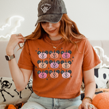 SPOOKY PUMPKIN HEADS KIDS & ADULT TEE-multiple colors