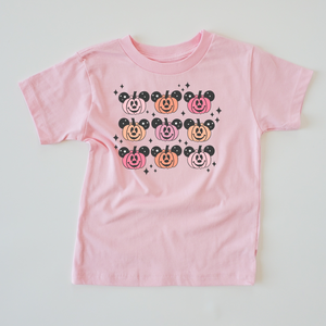 SPOOKY PUMPKIN HEADS KIDS & ADULT TEE-multiple colors