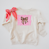 SUNDAY FUNDAY KIDS & ADULT CREWNECK SWEATER-multiple colors