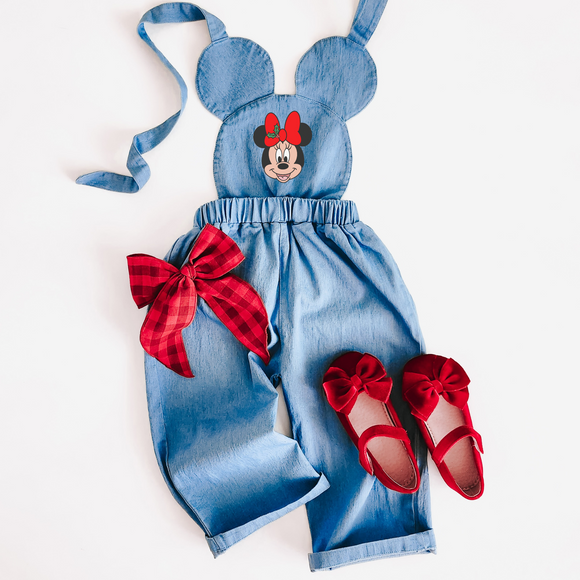 HOLIDAY MOUSE INSPIRED OVERALLS