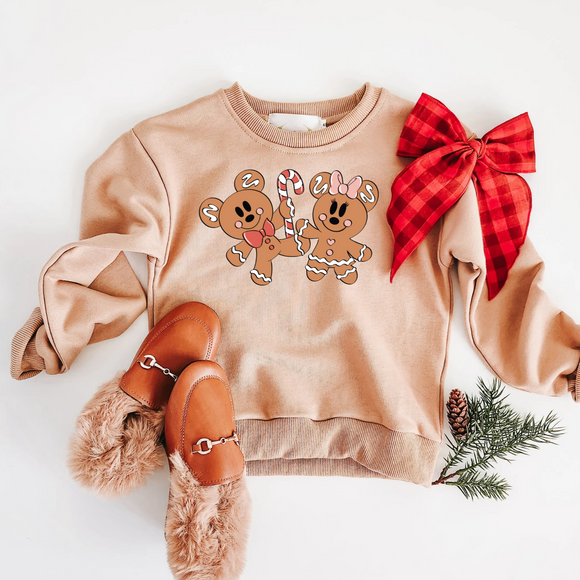 GINGER MOUSE KIDS & ADULT CREWNECK SWEATER-multiple colors