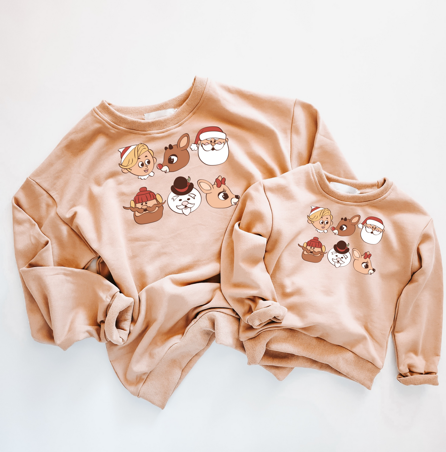 Santa and Friends Kids & Adult Crewneck Sweater
