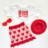 BE MINE, VALENTINE KIDS & ADULT TEE-multiple colors