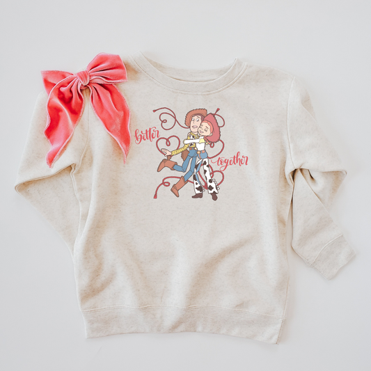 BETTER TOGETHER KIDS CREWNECK SWEATER-multiple colors