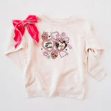 FOREVER AND ALWAYS LOVE LOCKET KIDS & ADULT CREWNECK SWEATER-multiple colors