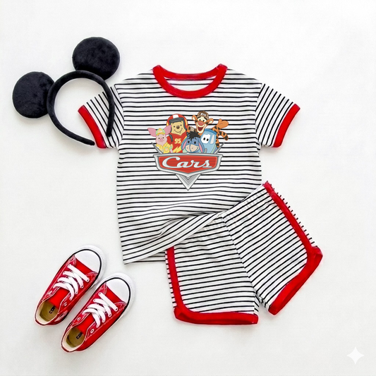 Cars With Pooh & Pals Two Piece Set
