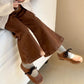 High-Waisted Flare Denim Pants featheredbreaths
