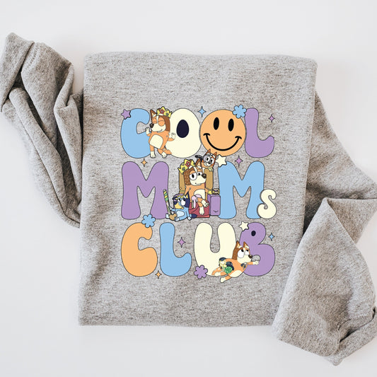 COOL MUMS CLUB ADULT CREWNECK SWEATER