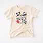 Boys' cream t-shirt with The Mouse in sailor hats, a cruise ship, and anchor designs.