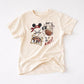 Cream t-shirt with a pirate The Mouse, ship, and "AHOY!" graphic.