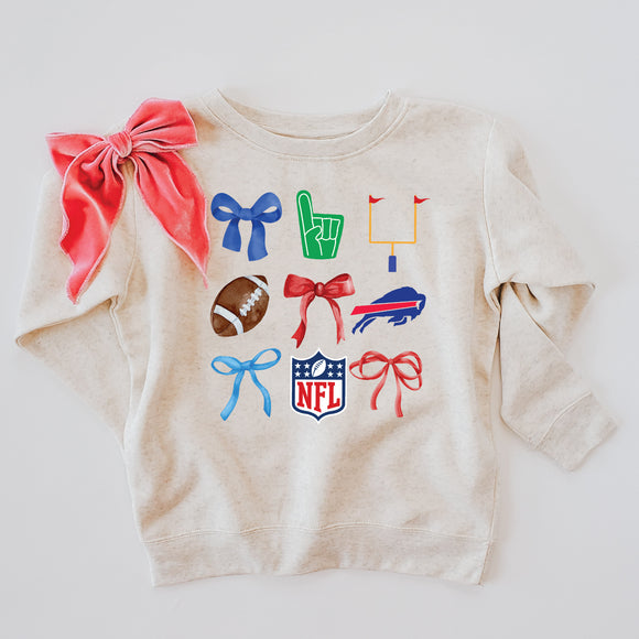 FULL NFL COLLECTION KIDS & ADULT CREWNECK SWEATER-multiple colors