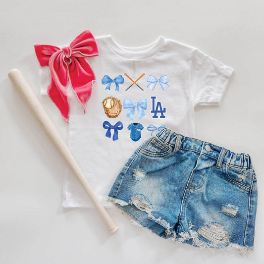 Customizable Girls ML Baseball T-Shirt in Multiple Colors