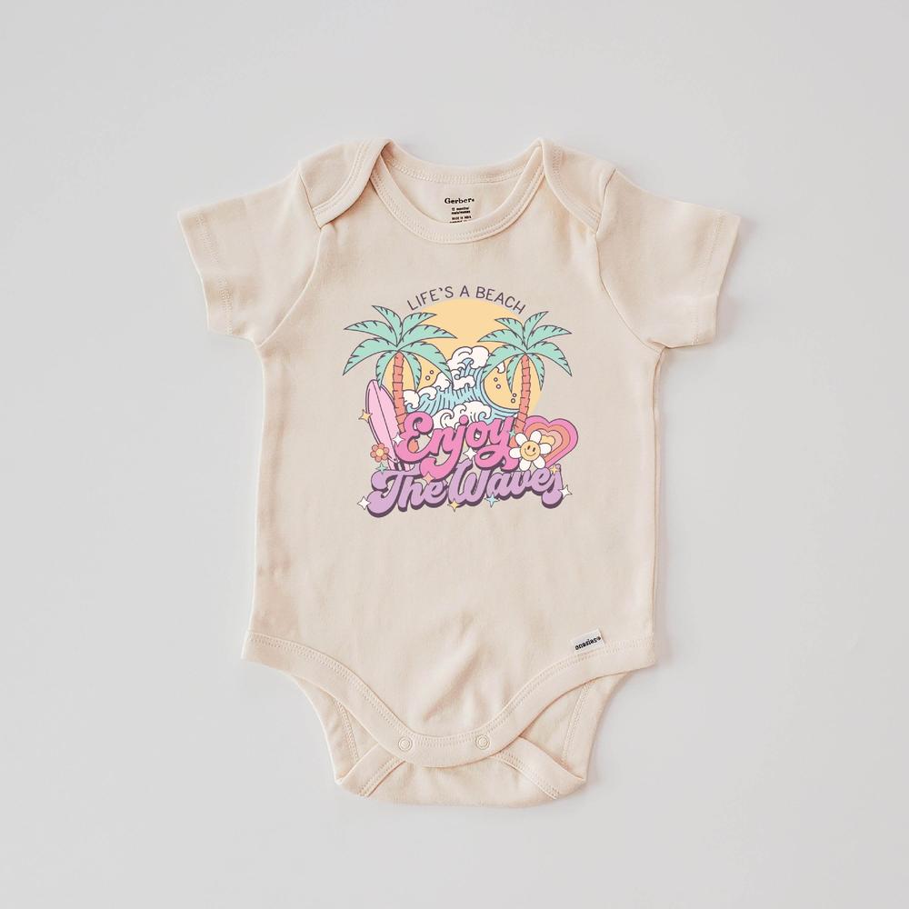 Enjoy the Waves Onesie and T-Shirts featheredbreaths