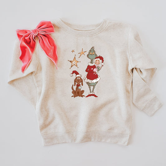 Grinchy Friends Kids & Adult Crewneck Sweater