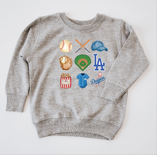 BOYS COMPLETE MLB COLLECTION KIDS & ADULT CREWNECK SWEATER-multiple colors