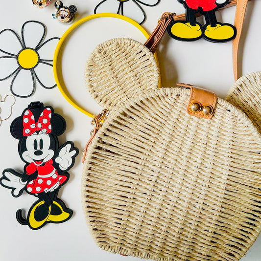 MAMA MOUSE STRAW PURSE