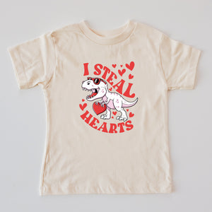 I STEAL HEARTS KIDS TEE-multiple colors