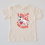 I STEAL HEARTS KIDS TEE-multiple colors