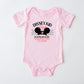 Pink Gerber onesie with "The Park Kid Club" text, The Mouse ears, and a checkered banner.