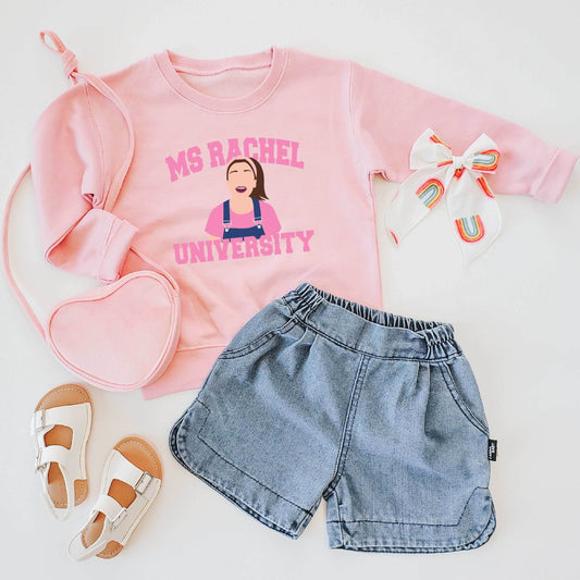 Ms. Rachel University Girl's Sweater featheredbreaths