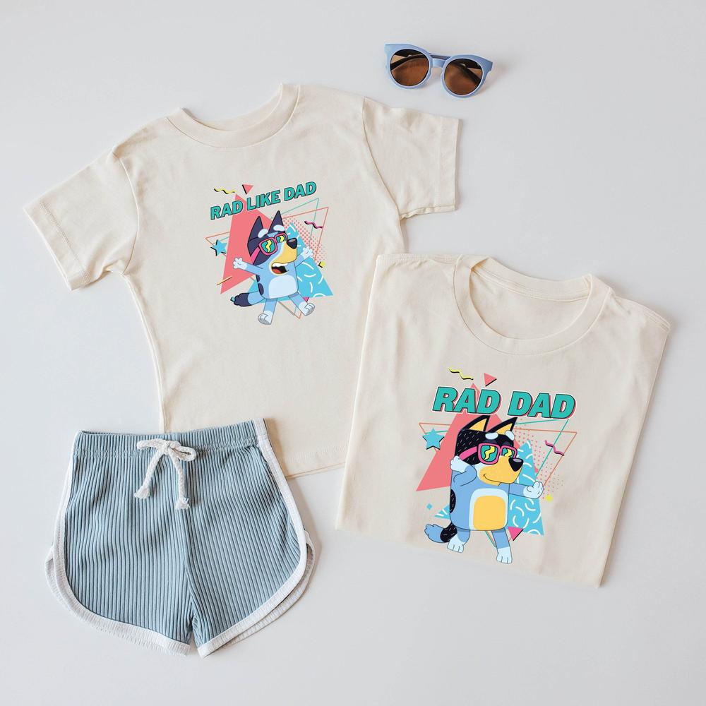 Rad Dad T-Shirt - Perfect for Dads and Sons Who Are Rad Together featheredbreaths