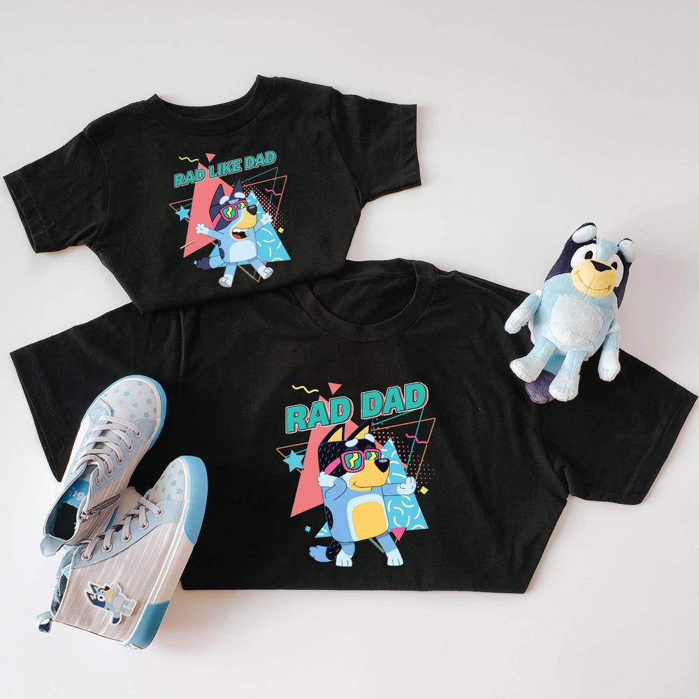 Rad Dad T-Shirt - Perfect for Dads and Sons Who Are Rad Together featheredbreaths