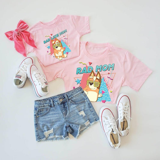 Rad Mom and Rad Like Mom T-Shirt featheredbreaths