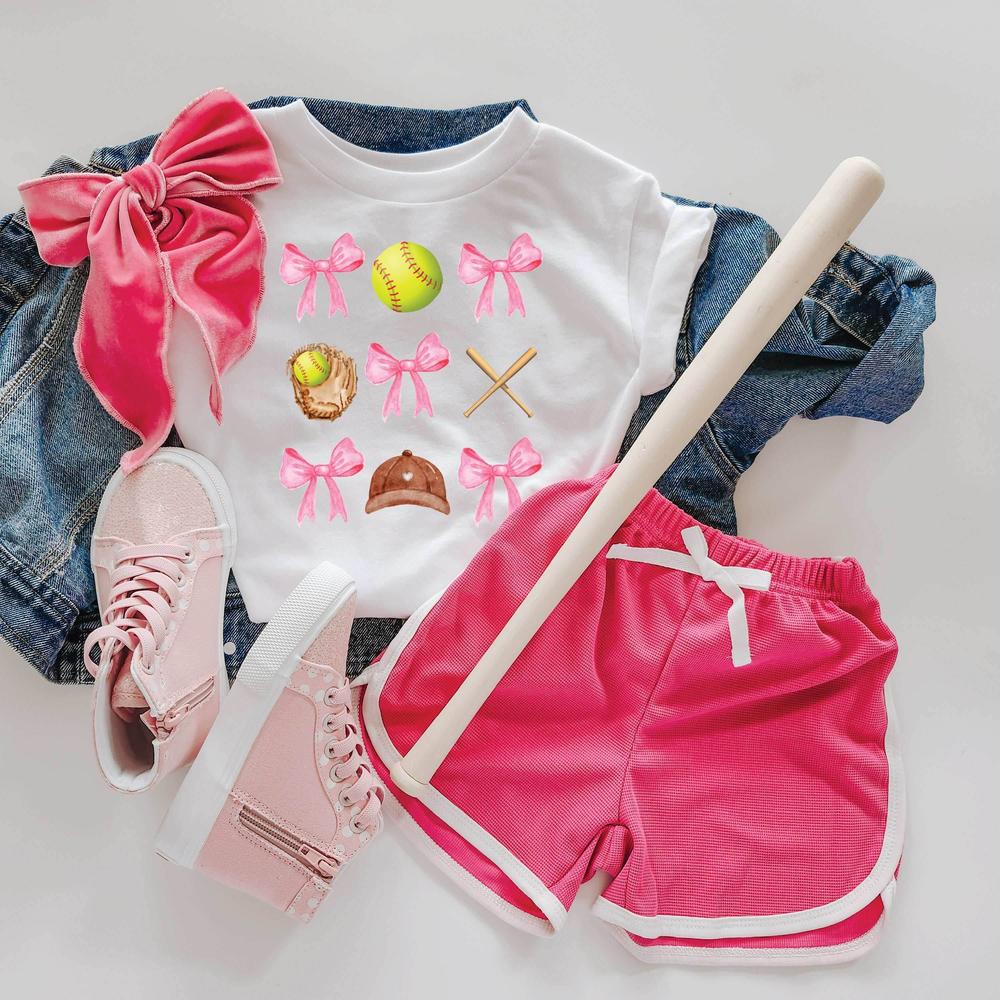 Softball Girl's T-Shirt featheredbreaths