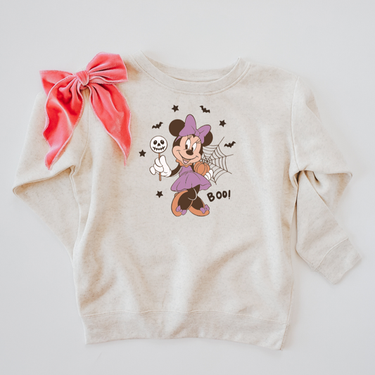 BOO!tiful Mouse Kids Crewneck Sweater