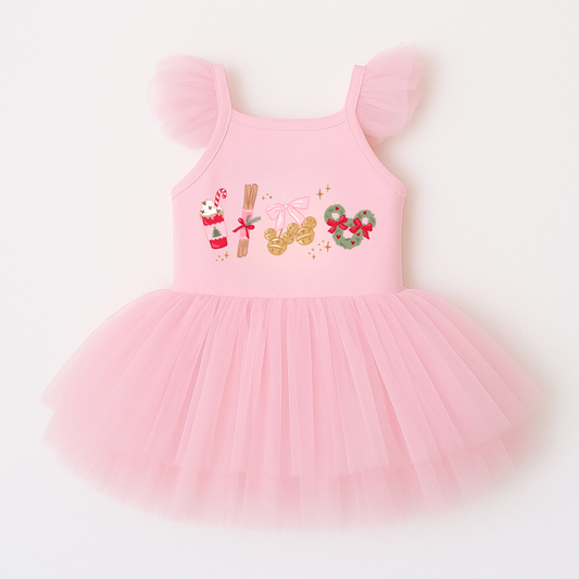 I'm Just a Christmas Girly Kids Ballerina Dress