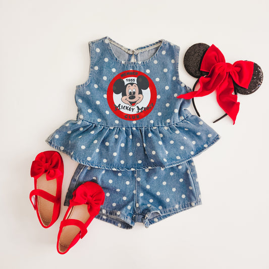 Members Cub Denim Two Piece Set