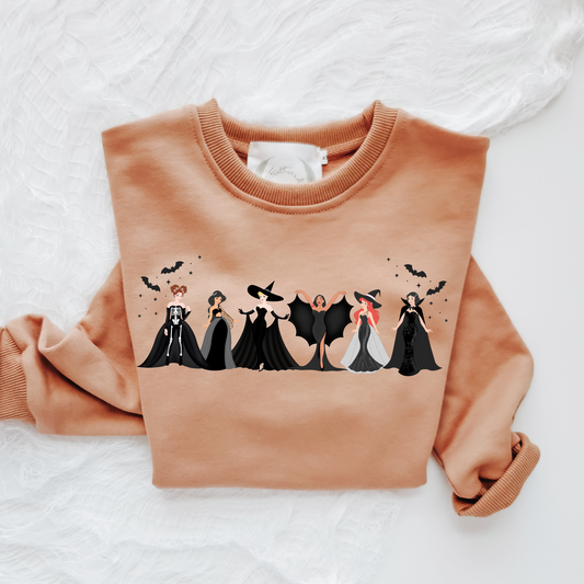 Spooky Princesses Kids & Adult Crewneck Sweater
