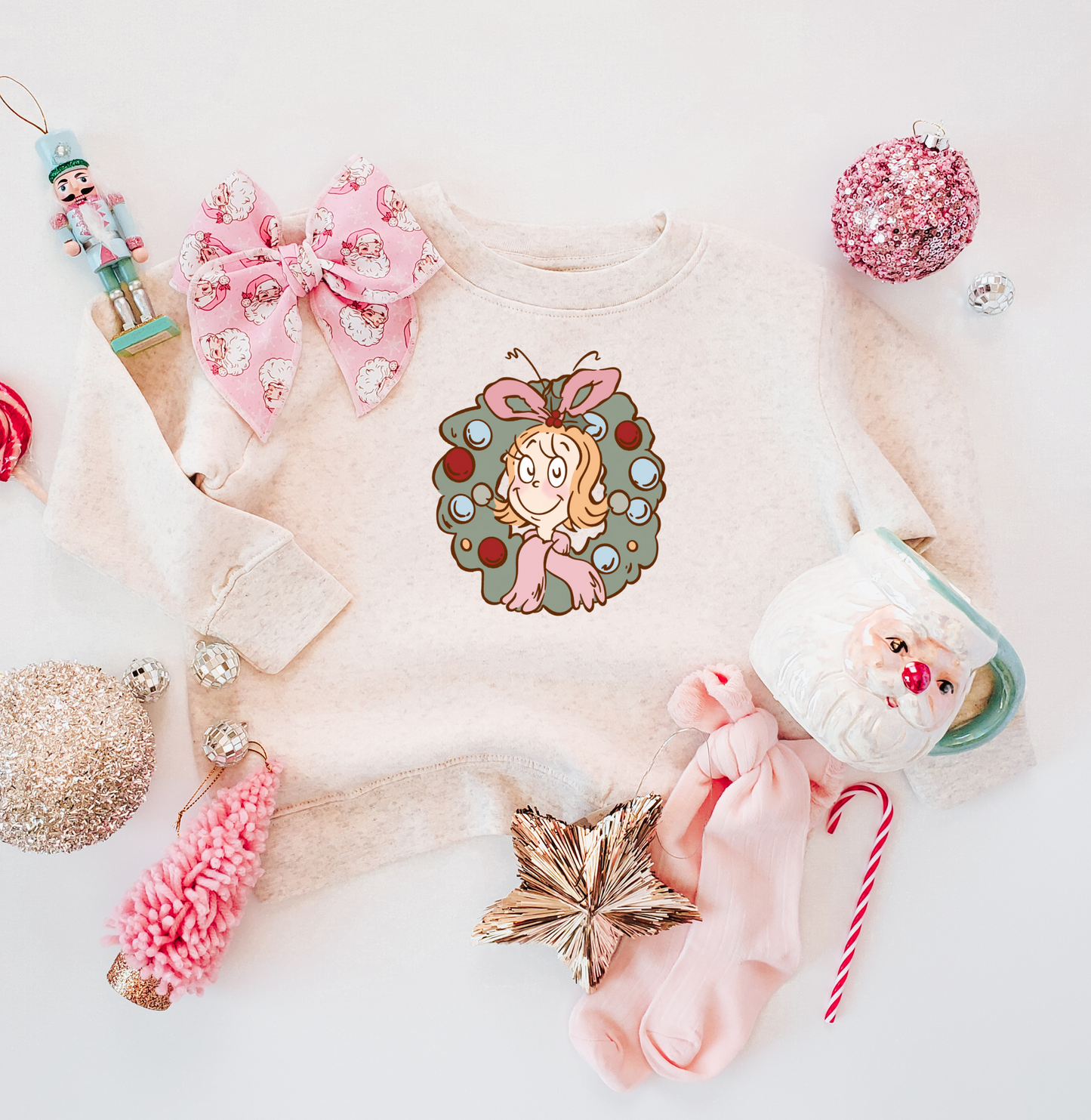 Cindy Lou Kids Crewneck Sweater