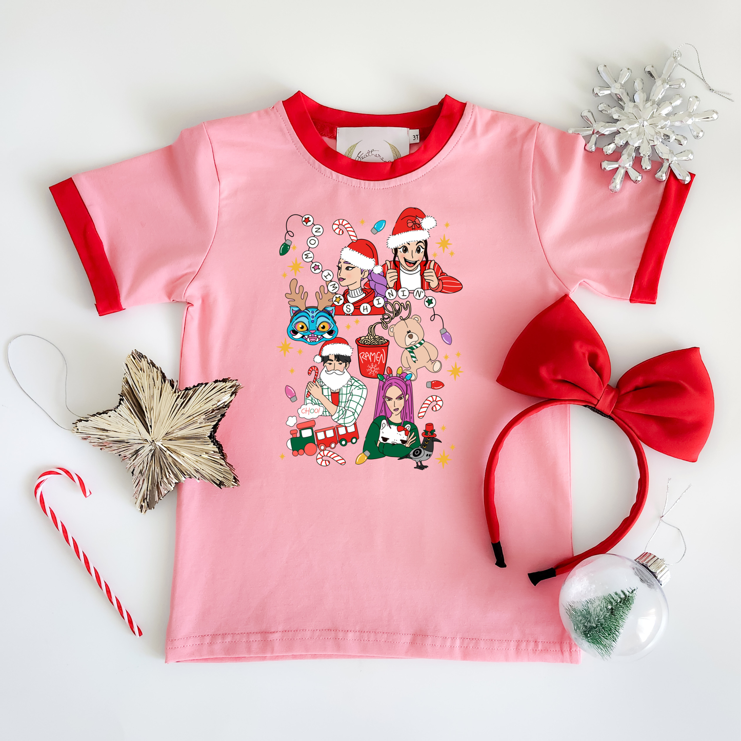 Christmas Hunters Kids Colorblock T-Shirt
