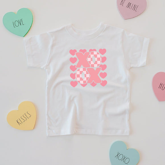 XOXO KIDS & ADULT TEE-white