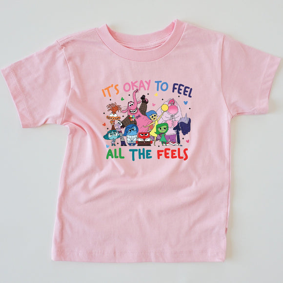 ALL THE FEELS KIDS & ADULT TEE-multiple colors