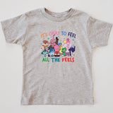 ALL THE FEELS KIDS & ADULT TEE-multiple colors