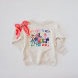 ALL THE FEELS KIDS & ADULT CREWNECK SWEATER-multiple colors