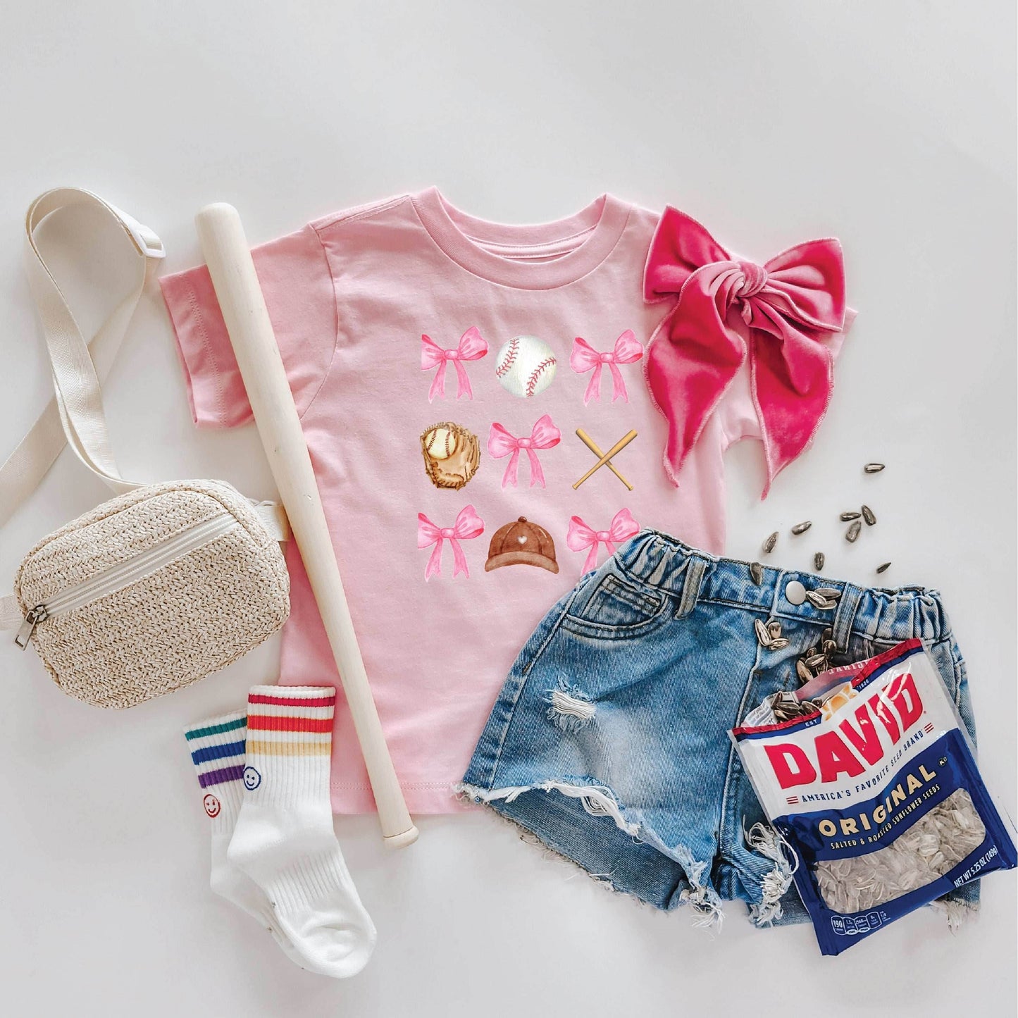 Hey! Batter Batter Girl's Baseball T-Shirt featheredbreaths