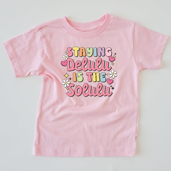 DELULU IS THE SOLULU ADULT TEE-multiple colors