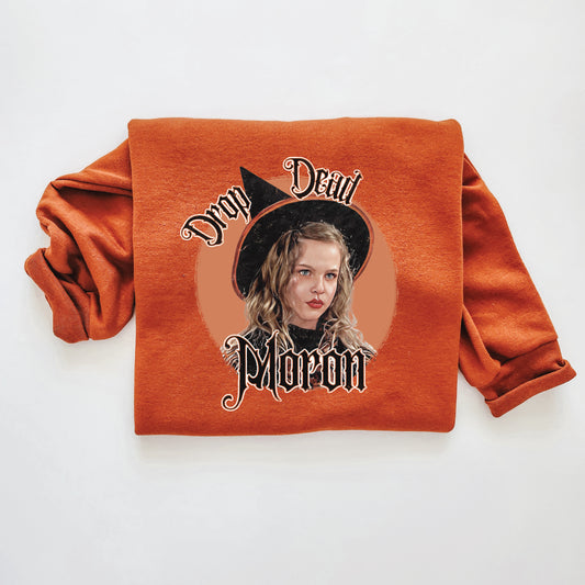DROP DEAD Moron Kids and Adult Crewneck Sweater
