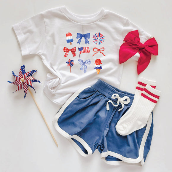 JULY COQUETTE KIDS & ADULT TEE-multiple colors