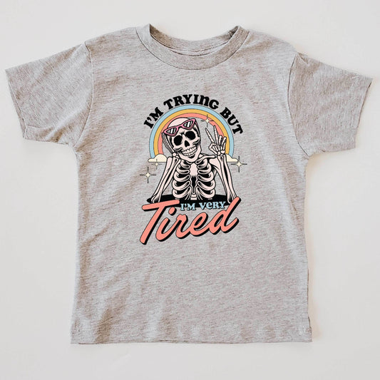 I'm Trying But I'm Tired T-Shirt featheredbreaths