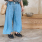 Wide Leg Chambray Pants
