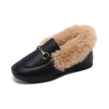 FUR LOAFERS