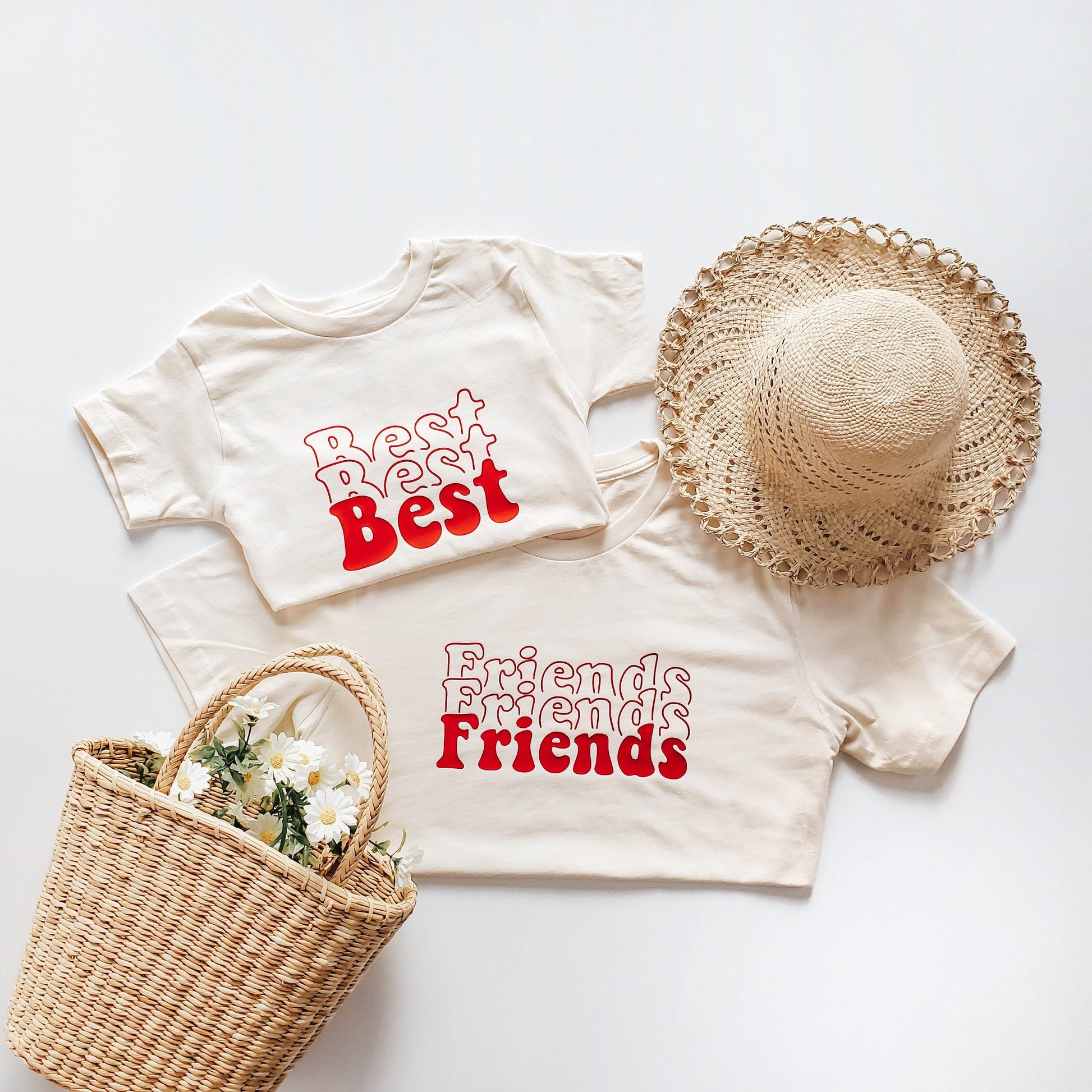 Best Friends T-Shirt - Perfect Gift for Friendship Day or Casual Wear featheredbreaths