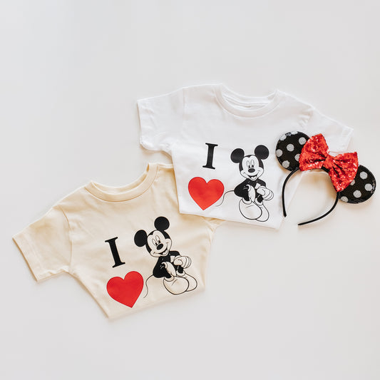 I LOVE MICKEY KIDS & ADULT TEE COLLECTION