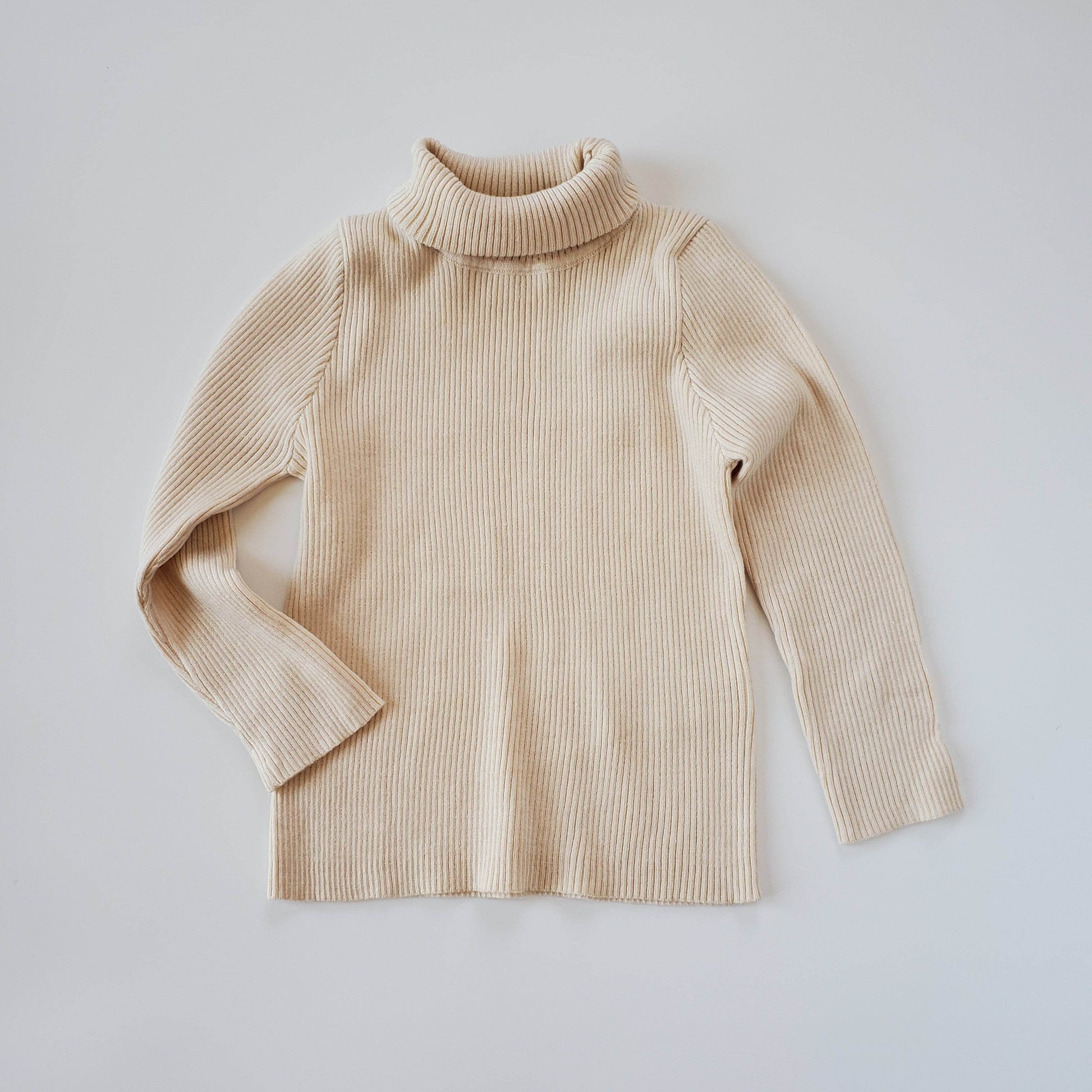Ribbed Turtleneck Sweater - Cozy Knit Fashion Top featheredbreaths