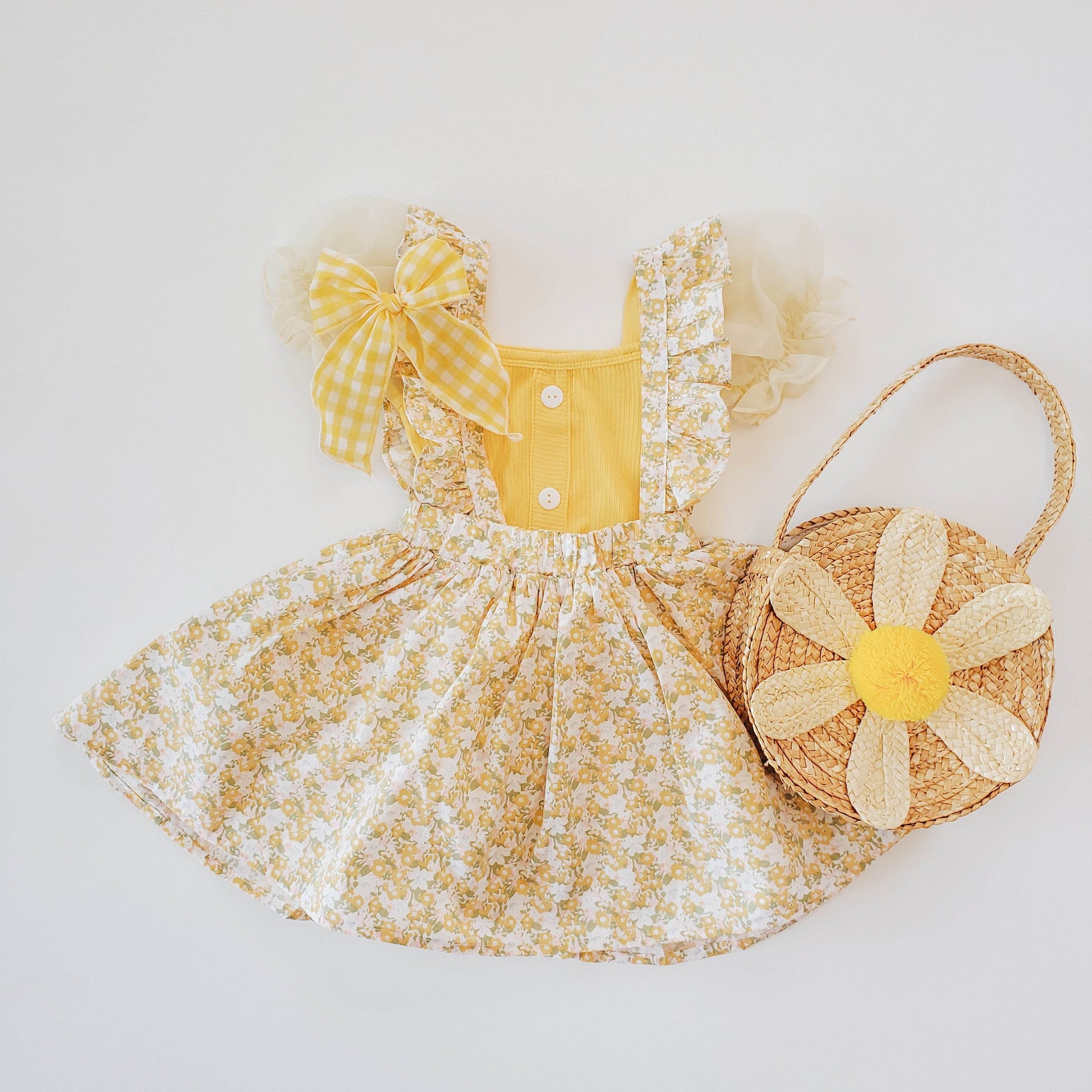 Sunshine Days Dress - Stylish Pinny Dress for Every Occasion featheredbreaths