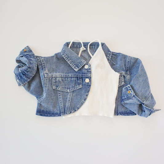 CROPPED DENIM JACKET